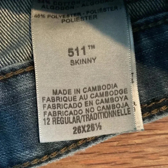 👖Levi's 511 skinny 26x26 1/2 two horse LS & GO brand - Picture 7 of 12